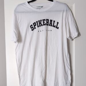 NWOT Spikeball White Tee Unisex Large